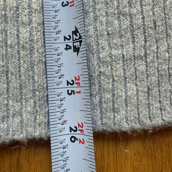 LC Lauren Conrad Size S Gray Narwhal Sequin Metallic Knit Long Sleeve Sweater - Picture 6 of 12